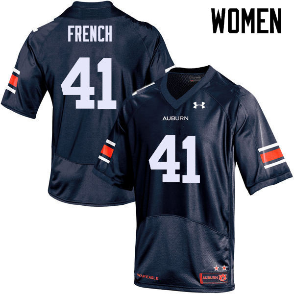 Women Auburn Tigers #41 Josh French College Football Jerseys Sale-Navy